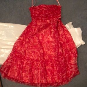 Bcbg maxazria size medium red formal dress